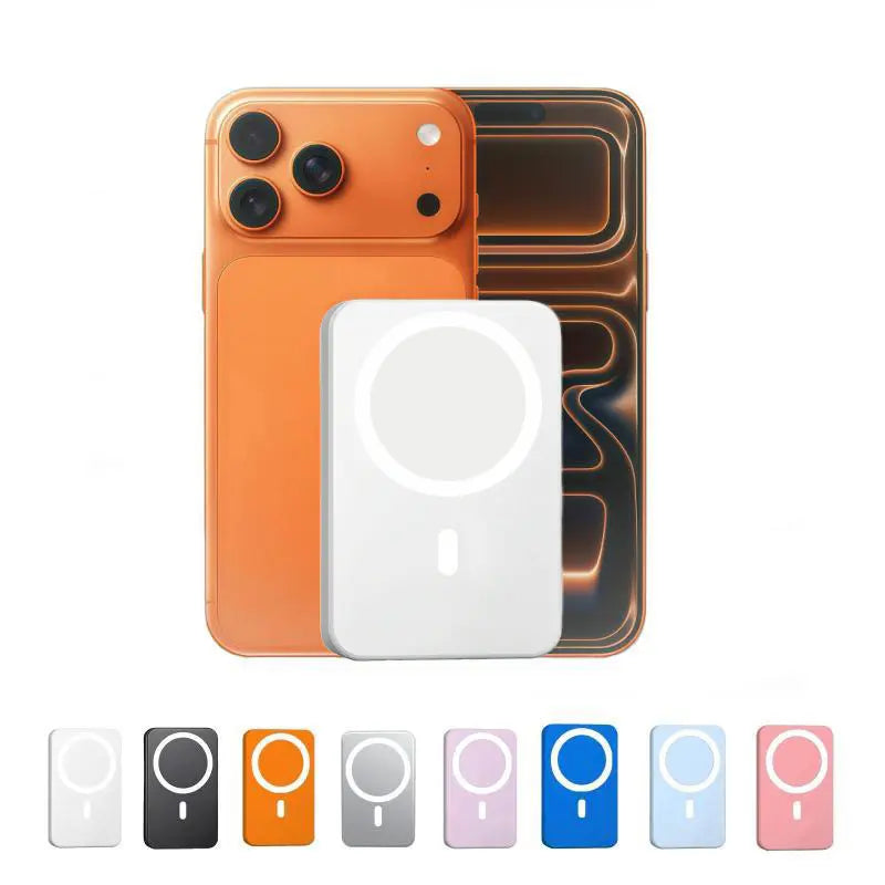 XMWUS 5000Mah Magnetic Power Bank for Iphone 12–18 Series, Works Best with Magsafe Case or No Case, Portable Wireless Charger