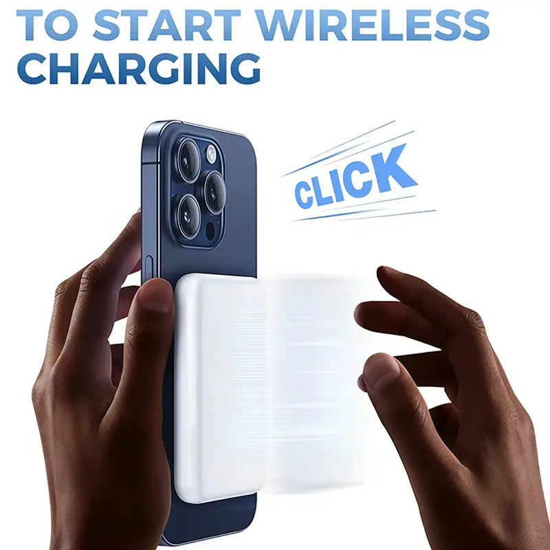 XMWUS 5000Mah Magnetic Power Bank for Iphone 12–18 Series, Works Best with Magsafe Case or No Case, Portable Wireless Charger