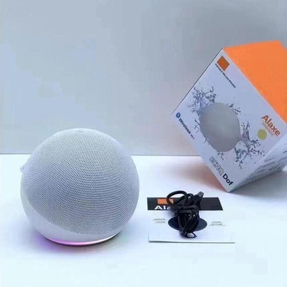 Mini RGB Multifunctional Portable Wireless Speaker with Button, Built-In Li-Ion Cell, Compact Stereo Audio, USB Charging, Waterproof Subwoofer, RGB Lights for Outdoor/Home Use, Compatible with Smartphones & Memory Cards