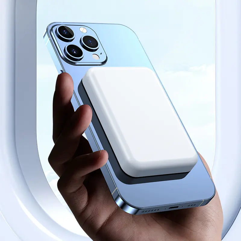 XMWUS 5000Mah Magnetic Power Bank for Iphone 12–18 Series, Works Best with Magsafe Case or No Case, Portable Wireless Charger